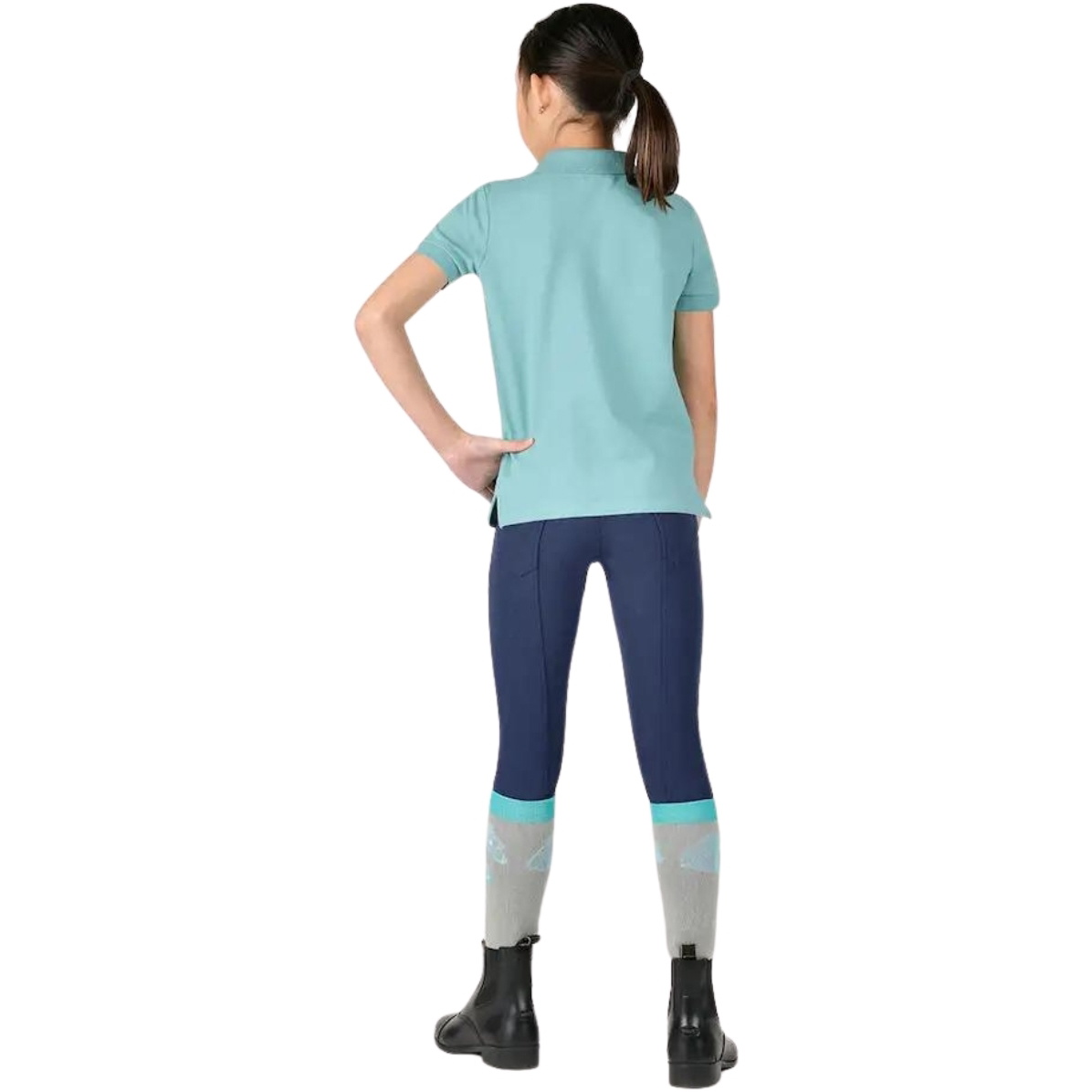 Dublin Junior Darcy Short Sleeve Polo Shirt 10185020 - Dusty Turquoise